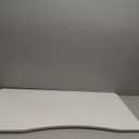 Modern White Wooden Computer Table, 40" L x 20" W x 30" H inches  Durable and Stylish Desk for Home Office, Bedroom, or Study