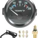 Water Temp Gauge,2" 52mm Water Temp Gauge,100-250 Temperature Gauge for Car,Car Accessories Car Temperature Gauge with Led Backlight Water Temp Gauges,Use for Cars Trucks Vehicles Ships