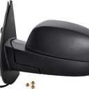 Side View Mirror Replacement Fit for 07-13 Chevy Silverado 1500 2500 3500 HD GMC Sierra 1500 2500 GMC Yukon/Yukon XL 1500 Power Heated Manual Folding Driver Side Mirror, Only driver side
