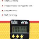 School Smart Up Count Down Digital Timer - 086452, Gray, 1 lb