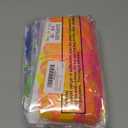 4 Pack Glow in The Dark Wavy Foil Fringe Curtain UV Black Light Neon Party Decor 3.3x6.6ft Backdrop Tinsel Streamer for Halloween Neon Birthday Supplies Prop (Multicolor)