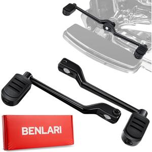 Benlari Stainless Steel Shifter Lever Pegs, Heel Toe Shift Pegs Fit for Harley Touring Road King Electra Glide Street Glide 1988-2024, Trike 2008-2024, FL Softail 1986-2017, Black