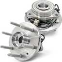 Pair 515096 4WD/AWD Front Wheel Bearing Hub Assembly Compatible with Chevy Avalanche Silverado 1500 Suburban Tahoe,for Cadillac Escalade ESV EST 07-14, for GMC Sierra Yukon XL 1500 07-14, 6 Lug w/ABS