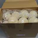 36 Pcs Cream White Velvet Christmas Balls Bulk - 2.36", 2.76", 3.15" Flocked Christmas Tree Ball Ornaments Hanging Decoration for Xmas Tree, Wreath, Home or Party Decorations