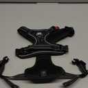 PoyPet No Pull Dog Harness, No Choke Front Lead Dog Reflective Harness, Adjustable Soft Padded Pet Vest with Easy Control Handle for Small to Large Dogs(Black,S)