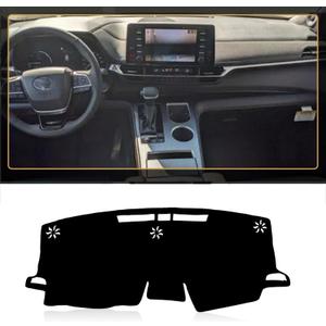 Dashboard Dash Board Cover Mat Carpet Compatible Sunshield Cover Dashboard Mat Protector for 2021-2023 Toyota Sienna