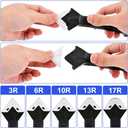 3 in 1 Silicone Caulking Tool Stainless Steelhead, 11Pcs Grout Removal Tools 5 Replacement Silicone Pads 3 Glass Glue Angle Scrapers, Caulk Remover for Kitchen Bathroom Window