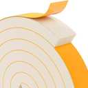 1" x 2" EVA Foam Weather Stripping Tape, 6.5FT Self-Adhesive Foam Seal Strip for Large Door & Window Gaps, White