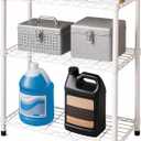 3-Tier Metal Wire Shelf, 250 lb/Shelf, White Rack, 14x24x30 in