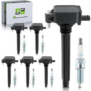 UF648 Ignition Coils Pack 93175 Spark Plugs for Chrysler 200 300 Town Country for Dodge Avenger Challenger Charger Durango Grand Caravan Journey for Jeep Cherokee Ram1500 2500 3500 3.2L 3.6L