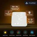 meross Smart Thermostat for Home, WiFi Thermostat Works with Matter, Alexa, Apple Home, Google Assistant, App & Voice Control, 7x24h Scheduling, Energy Saving, C-Wire Required