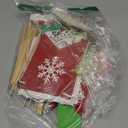 Christmas Party Decorations, Xmas Decorations Merry Christmas Banner Paper Fans Photo Booth Props Kits Party Favors Supplies for Wall Home Class Office Decor, Green Red