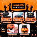 ARVIDSSON Pumpkin Wax Melt Warmer, Electric Halloween Wax Warmer for Scented Wax, Ceramic Spooky Candle Warmers Wax Burner for Wax Melts, Home Fragrance Warmer, Gift for Women (Yellow)