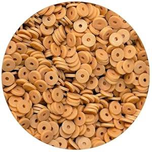 2000pcs Gold Clay Beads for Bracelets Making Heishi Polymer Flat Disc Spacer 6mm Clay Bead for Jewelry Earring DIY Crafts