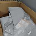 Lessymo Area Rugs 9x12 Living Room- Large Area Rug Machine Washable Area Rug for Bedroom Living Room, Vintage Rugs Boho Floral Medallion, Non-Slip Rubber, Low Pile, Kid & Pet Friendly, Grey White