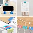 3 x 18 Pcs Extra Large Binder Clips 2 inch Length, Colorful Big Paper Clips for Office