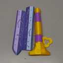 3D Printed Purple Cosplay Costume Sword - Reinforced Structure Precision Color Alignment Kpop Sword Durable Collectible Fan Gift