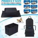 Back Seat Extender for Dogs, Dog Car Seat Cover with Storage Organizer, Waterproof Scratch Proof Cover for Cars Trucks and Suvs Front or Back(Small 27.5"x19"x22")