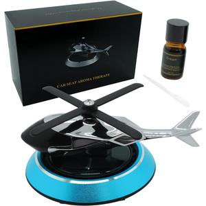 Car Air Fresheners with Solar Rotation, Creative Car Perfume Decoration, Relieve Stress and Purifie Odors, Use at Car Office and Home, Blue