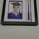 Endea Graduation Picture Frame and Tassel Holder 11.2"x10" with Shatter-Resistant Glass (Black)