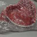 8 Pcs Heart Shaped Ramekin Creme Brulee Ramekins Oven Safe 3.54 x 3.54 x 1.57 Inch Heart Shaped Bowl Small Baking Ceramic Ramekins Dishes for Souffle Snacks Quiche Sauces(Pink and Red)