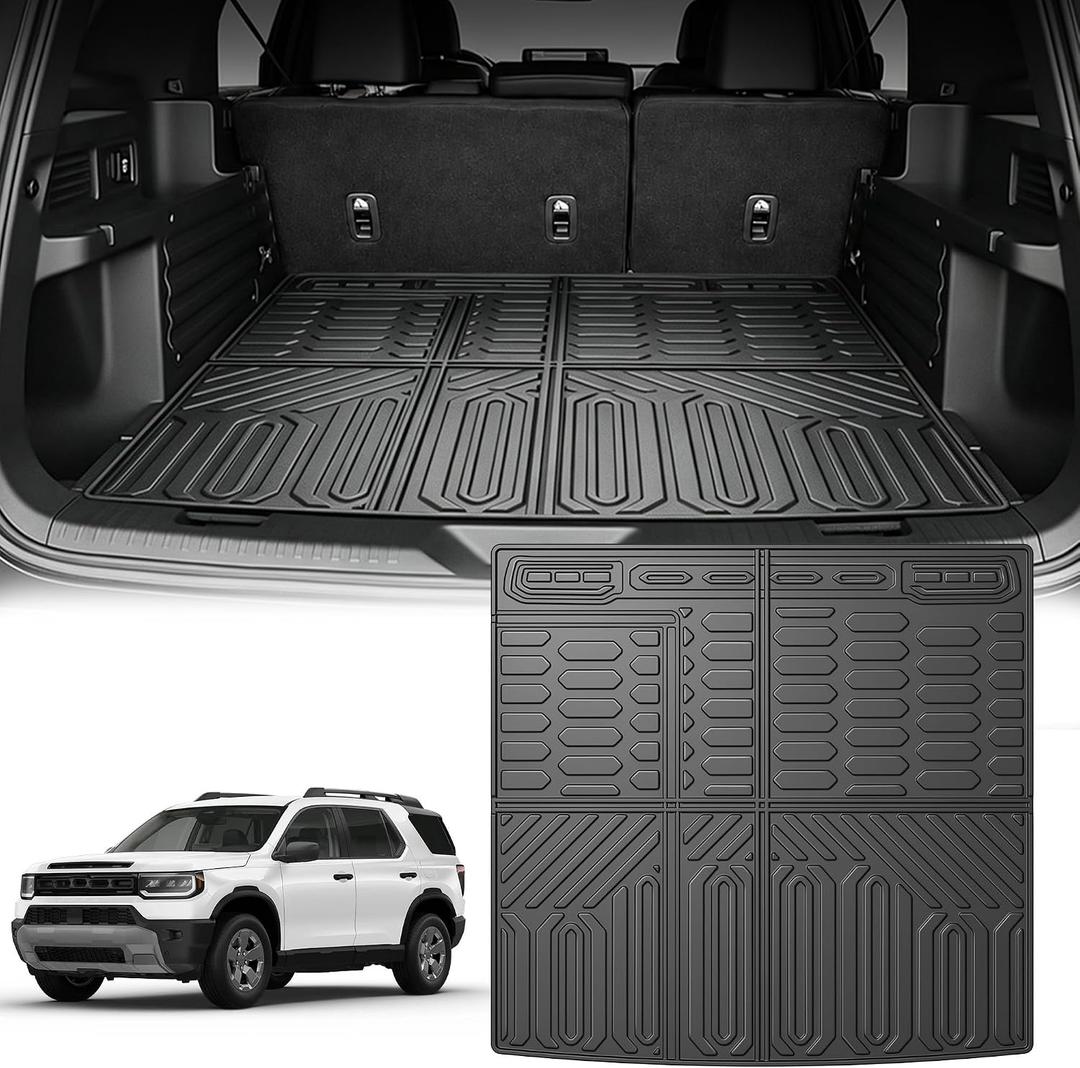 AOMSAZTO Cargo Liner Fit for 2026 Honda Passport | All Weather TPE Custom Fit Cargo Mat Cargo Liner Heavy Duty Anti-slip Cargo Tray, Black