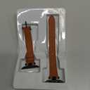 STIROLL Thin Leather Band Compatible with Apple Watch Bands 41mm 40mm 38mm 42mm(Series 11 10) Women, Stylish Top-Grain Leather Strap Slim Wristband for iWatch SE3/2/1 Series 9 8 7 6 5 4 3 2 1, Brown/Black