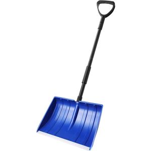 Yocada Snow Shovel for Driveway Home Garage Snow Removal 55 inch Long with D-Grip Handle Aluminum Strip Large Capacity Shovel for Garden Car Camping Outdoor (Color One)