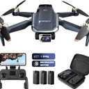 Super Enduring Brushless Motor Drone with 84 Mins Super Long Flight Time, Drone with 4K HD Camera for Beginners, CHUBORY A77 WiFi FPV Quadcopter, Follow Me, Auto Hover, Carrying Case, 3 Batteries