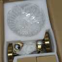 Vintage Battery Operated Wireless Wall Sconces, Rechargeable Battery Antique Brass Wall Lights,Luxury Corridor Lamp with Remote for Dining Room Hallway Living Room, Set of Two (9.05in, Crystal-2pack)