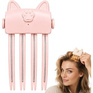 Heated Root Volumizing Hair Clip, Bangs Hair Clip, Wireless Heated Volumizing Root Lift Clip, Two-Temperature Adjustable Lifting Comb, Portable Electric Bangs hairclip