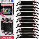 uLace Classic No-Tie Shoelaces - Elastic Shoe Laces for Sneakers | Stretchy, Elastic Laces | Easy Installation - 14 Laces (Black)