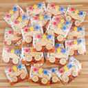 48 Pcs Monster Truck Party Favors Bulk Wooden Truck Cutouts Crafts Unfinished DIY Blank Wood Race Car Cut Outs with Cards Painting Kits for Goodie Bags Racing Birthday Party Decor Supplies