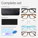 CCVOO Reading Glasses for Women/Men, Eyeglasses, Blue Light Readers for Women/Men, Computer Eye Glasses, Cheaters, 0.75