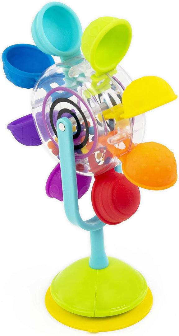 Sassy Whirling Waterfall Suction Toy for Bathtime - Stem - Ages 12+ Months, Multi (Small)