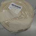 7 Inch Round Braided Placemats Set of 6, Round Table Mats Woven Placemats Coffee Mat Non Slip Natural Heat Resistant Washable Polyester Boho Place Mat for Dining Kitchen Table Party Decor (Beige)