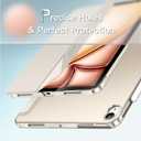 JETech Case for iPad Air 13-Inch M4/M3/M2 (2026/2025/2024), Slim Stand Hard Back Shell Smart Cover with Auto Wake/Sleep (Starlight)