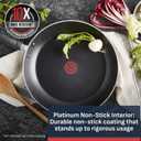 T-fal Experience Nonstick Frying Pan, 3-Piece Set Induction Skillet, Black