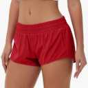 Aurefin Lightweight Athletic Shorts for Women, Quick Dry Running Shorts with Zip Pocket and Liner Womens Gym Workout Shorts XXS