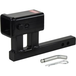 864125 1-1/4" to 2" Hitch Adapter with 4-1/4" Rise/Drop Hitch, 3,500lbs G.T.W, Hitch Pin and Clip Included