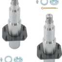 Pair of #42 Spindle with 2.25 Inch Round and Flanged for 7k Trailer Axle