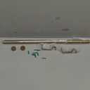 Ivilon Drapery Window Curtain Rod - End Cap Style Design 1 Inch Pole. 28 to 48 Inch Color Warm Gold