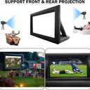 20 Feet Inflatable Projector Movie Screen for Outdoor, Portable Blow Up Projection Screen with Air Blower, Front/Rear Projection for Backyard Pool Party Movie Nights (20ft)
