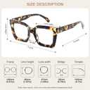 Reading Glasses for Men Women, 2 Pairs Quality Blue Light Readers Spring Hinge, Bright Black & Smoke TortoiseShell2 Mix,1.0