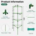 Halatool 6 Pack Tomato Cages for Graden 60 Inch, Adjustable Metal Tall Heavy Duty Tomato Trellis Plant Support, Tomatoes Stakes for Climbing Vegetables Flowers Fruits
