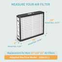 2-Pack 20x20x4 Replacement Air Filter for Honeywell FC100A1011, Lennox X0585 MERV 13 Allergy & Dust Defense, Pleated HVAC AC Furnace Filters(Actual Size: 19.94 x 19.75 x 4.38 Inches)