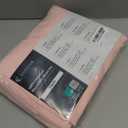 LuxClub 3 PC Twin Sheet Set, Deep Pockets Wrinkle Free Cooling Bed Sheets Hotel Bedding for Women, Men, Kids & Teens, Includes 1 Fitted Sheet, 1 Flat Sheet and 1 Pillowcase-Silky Soft Baby Pink