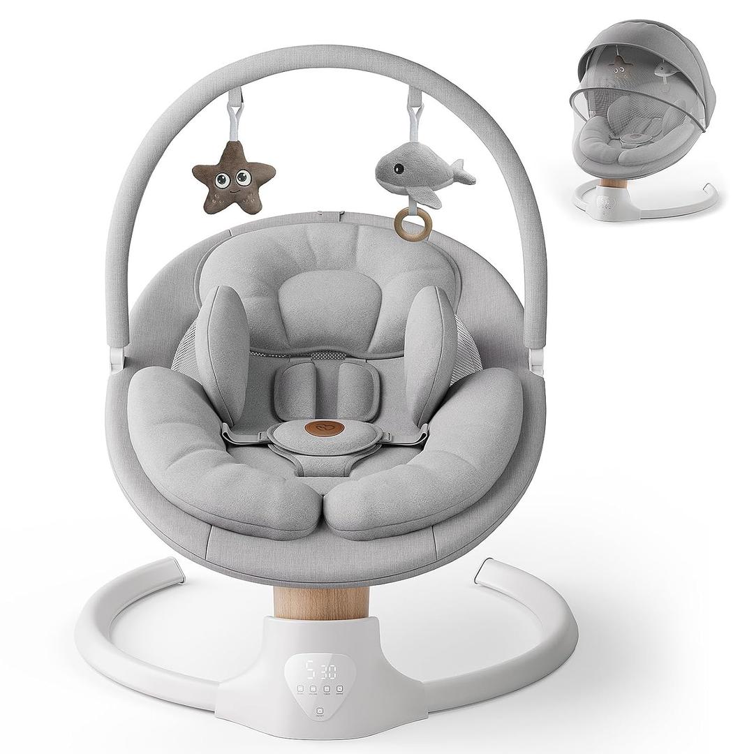 Baby Swings for Infants, FasonBaby Electric Baby Swing with Bluetooth Music