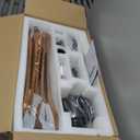 Ceiling Fans with Lights and Remote, 52 Inch Outdoor Fans for Patios, USA Original Patent, ETL Listed, 3 Downrods, 5 Blades, 6 Speeds Reversible Noiseless DC Motor Wood Fans for Farmhouse, 52", Walnut