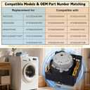 WE04X25280 Dryer Timer Replacement for GE Hotpoint Dryer, Replacement Part Replaces TMD1EM35 - WE04X25280,Fits GTD33EASK0WW GTX22EASK0WW HTX21EASK0WW Performance-Upgraded Dryer Timer